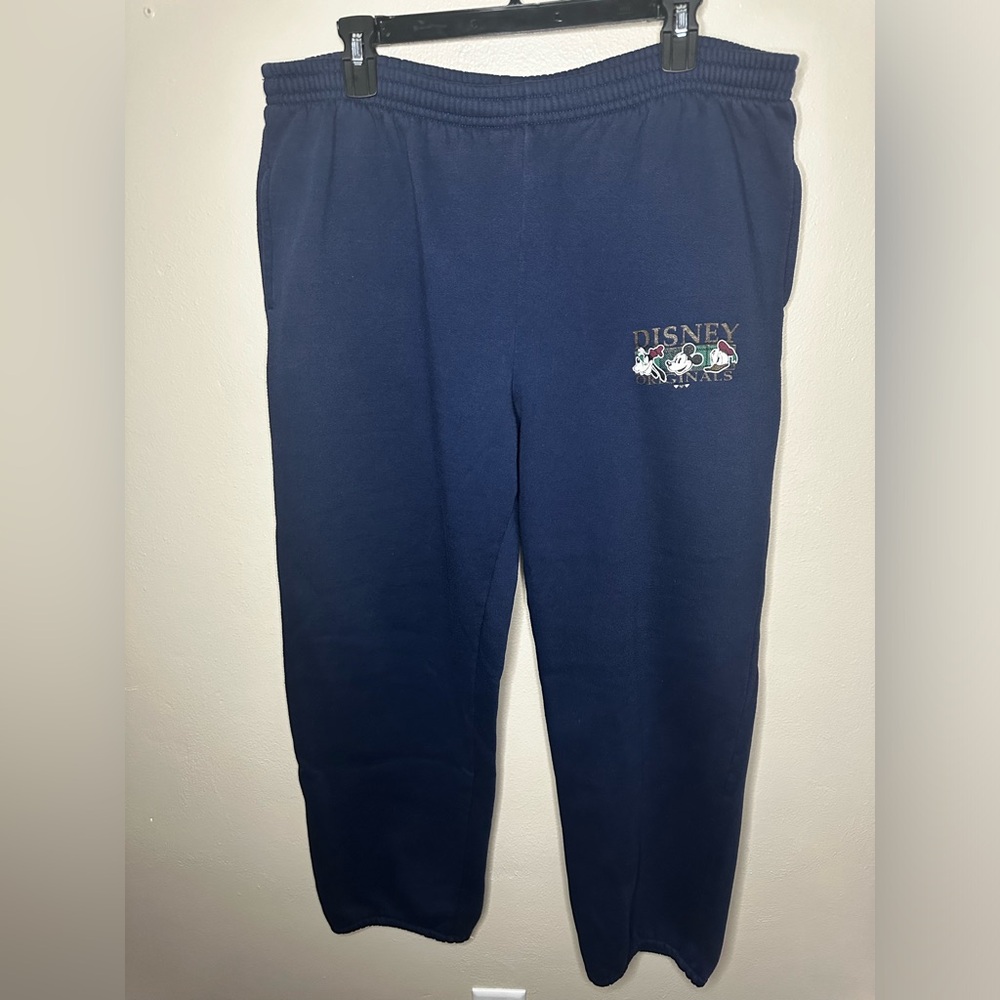 Vintage Mickey, INC The Walt Disney Company Jogger Sweatpants Navy Blue Size XL
